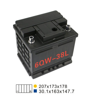 Батарея стартера автомобиля свинцовокислотного автомобильного аккумулятора 12V36AH 6 Qw 38L SMF 330A 12V